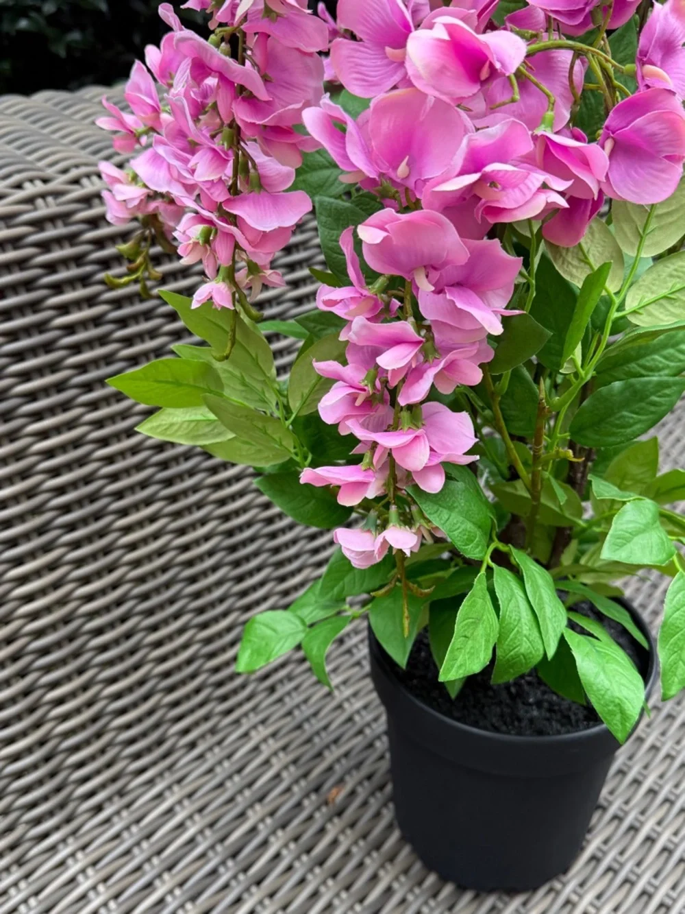 Pink Artificial Hydrangea Potted Plant - NWT